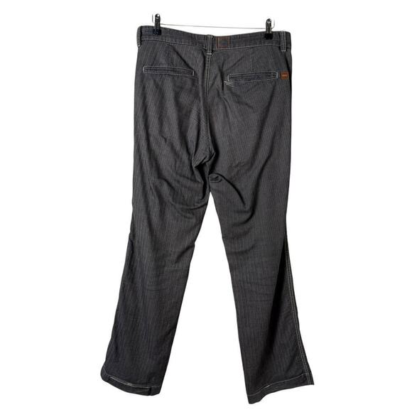 Boss Hugo Boss Relaxed Trouser Pants in Gray Stripes 100% Cotton, Size 32x34 / M - Picture 8 of 12